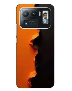 Чехол для Xiaomi Mi 11 Ultra с картинкой «Оранжевый разлом»