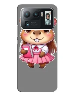 Чехол для Xiaomi Mi 11 Ultra с картинкой «Девочка капибара»