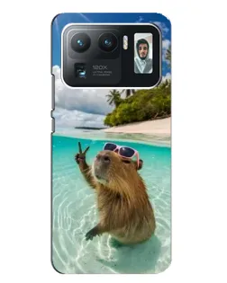 Чехол для Xiaomi Mi 11 Ultra с картинкой «Капибара на море»