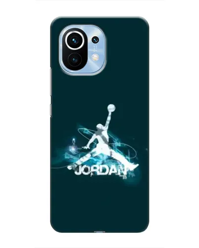 Чехол для Xiaomi Mi 11 с картинкой «Jordan Blue Fire» Чехол для Xiaomi Mi 11 с картинкой «Jordan Blue Fire»
