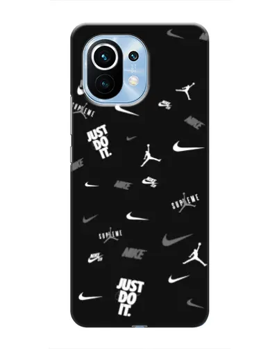 Чехол для Xiaomi Mi 11 с картинкой «Nike Black Pattern» Чехол для Xiaomi Mi 11 с картинкой «Nike Black Pattern»