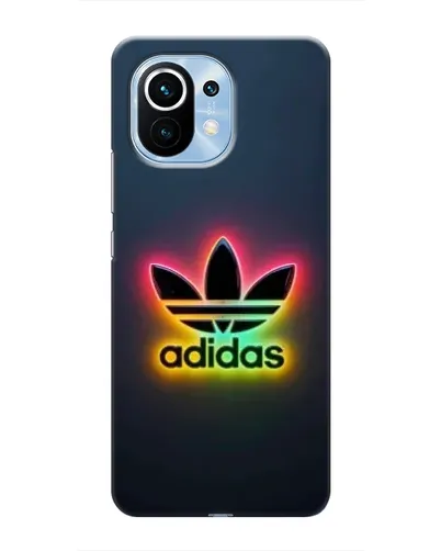 Чехол для Xiaomi Mi 11 с картинкой «Неоновый Adidas»