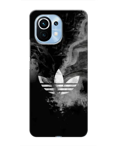 Чехол для Xiaomi Mi 11 с картинкой «Абстрактный дым Adidas»