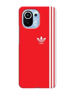 Чохол для Xiaomi Mi 11 з картинкою «Червоний мінімалізм Adidas»