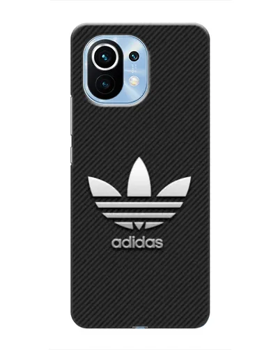 Чехол для Xiaomi Mi 11 с картинкой «Adidas Карбоновая текстура»