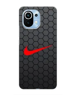 Чохол для Xiaomi Mi 11 з картинкою «Nike — карбонова сітка»