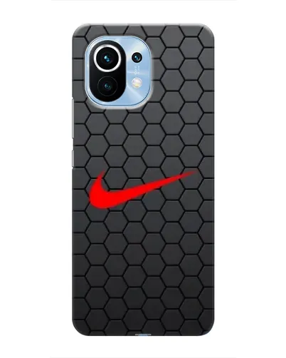 Чохол для Xiaomi Mi 11 з картинкою «Nike — карбонова сітка»
