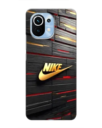 Чохол для Xiaomi Mi 11 з картинкою «Золотий Nike на металі»