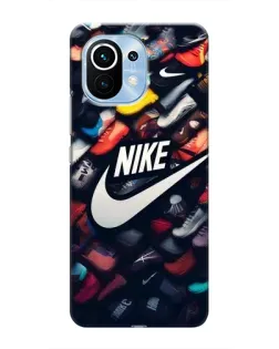 Чохол для Xiaomi Mi 11 з картинкою «Колекція кросівок Nike»