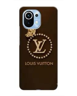 Чохол для Xiaomi Mi 11 з картинкою «LV — золота печатка»