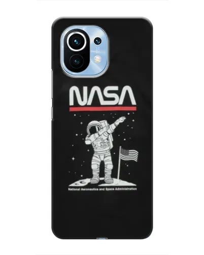 Чохол для Xiaomi Mi 11 з картинкою «NASA — крокуємо по Місяцю»