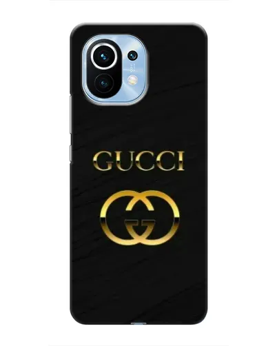 Чехол для Xiaomi Mi 11 с картинкой «Золотой логотип Gucci»
