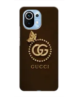 Чехол для Xiaomi Mi 11 с картинкой «Gucci — золотая бабочка» Чехол для Xiaomi Mi 11 с картинкой «Gucci — золотая бабочка»