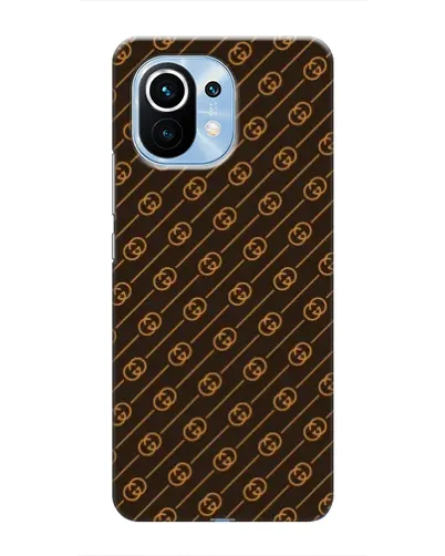 Чехол для Xiaomi Mi 11 с картинкой «Gucci — золотые диагонали»