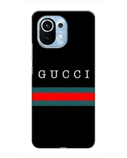 Чехол для Xiaomi Mi 11 с картинкой «Gucci — красный пояс» Чехол для Xiaomi Mi 11 с картинкой «Gucci — красный пояс»