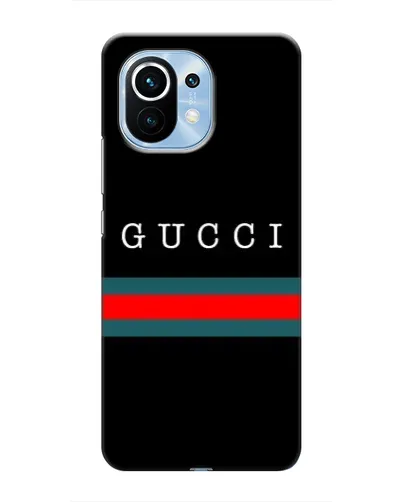 Чехол для Xiaomi Mi 11 с картинкой «Gucci — красный пояс»