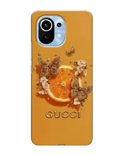 Чехол для Xiaomi Mi 11 с картинкой «Gucci — золотые бабочки» Чехол для Xiaomi Mi 11 с картинкой «Gucci — золотые бабочки»