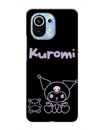 Чохол для Xiaomi Mi 11 з картинкою «Kuromi — чорний мінімалізм»
