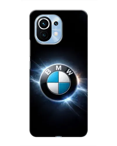 Чехол для Xiaomi Mi 11 с картинкой «BMW — неоновое сияние»