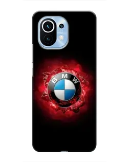 Чехол для Xiaomi Mi 11 с картинкой «Логотип BMW — вспышка»