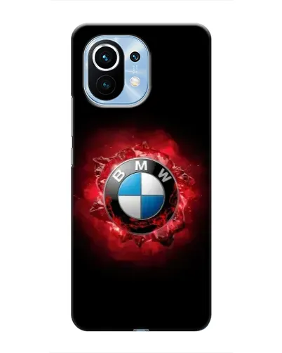 Чехол для Xiaomi Mi 11 с картинкой «Логотип BMW — вспышка»