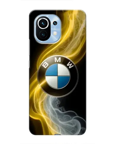 Чехол для Xiaomi Mi 11 с картинкой «Золотистый дым BMW»