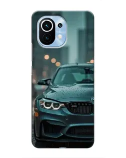 Чехол для Xiaomi Mi 11 с картинкой «BMW в огнях города»