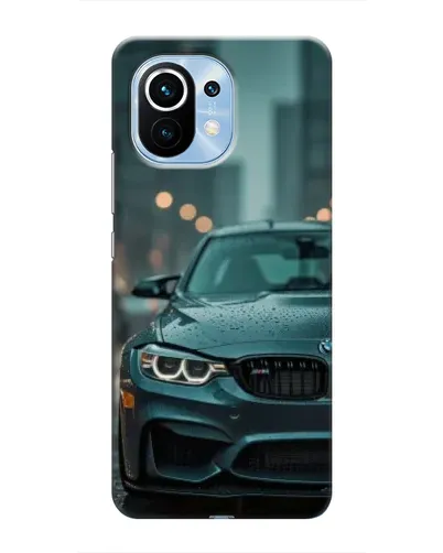 Чехол для Xiaomi Mi 11 с картинкой «BMW в огнях города»