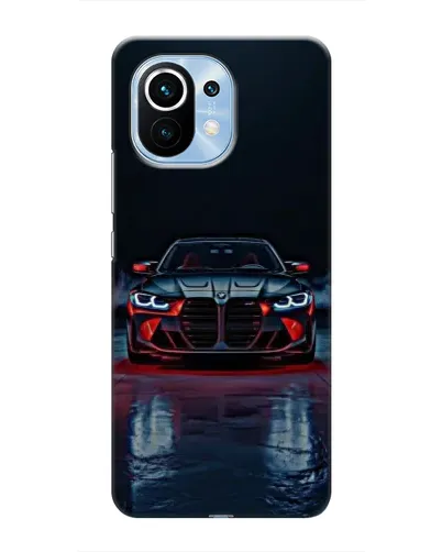 Чехол для Xiaomi Mi 11 с картинкой «BMW на мокрой дороге»