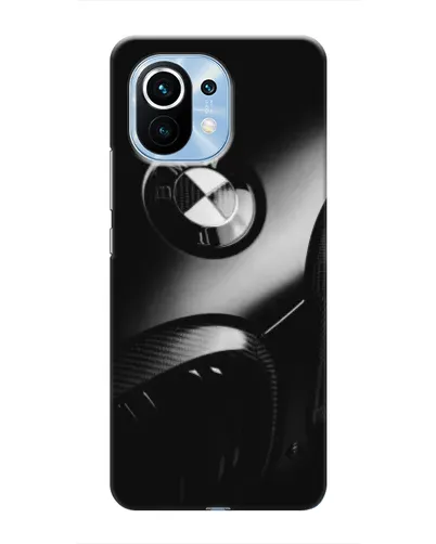 Чехол для Xiaomi Mi 11 с картинкой «Эмблема BMW — макро»