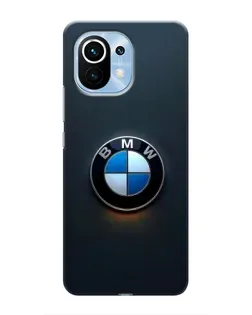 Чехол для Xiaomi Mi 11 с картинкой «Логотип BMW — минимализм»