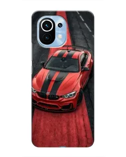 Чехол для Xiaomi Mi 11 с картинкой «BMW на красной дорожке»