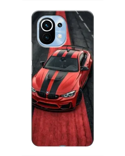 Чехол для Xiaomi Mi 11 с картинкой «BMW на красной дорожке»