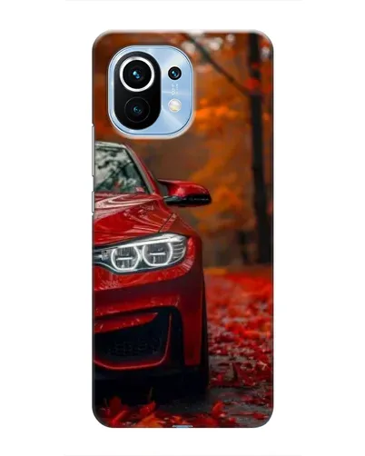 Чехол для Xiaomi Mi 11 с картинкой «Осенняя BMW M4»