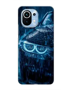 Чехол для Xiaomi Mi 11 с картинкой «BMW под дождем»