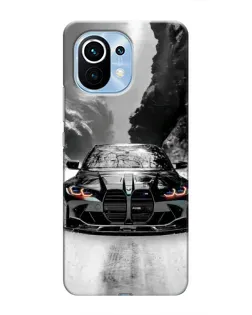 Чехол для Xiaomi Mi 11 с картинкой «BMW — акварельный дрифт»