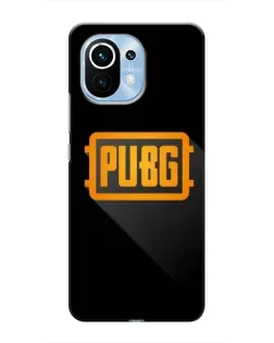 Чехол для Xiaomi Mi 11 с картинкой «PUBG — рамка лого»