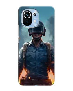 Чехол для Xiaomi Mi 11 с картинкой «PUBG — реалистичный герой»