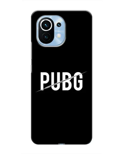 Чехол для Xiaomi Mi 11 с картинкой «PUBG — белый логотип»