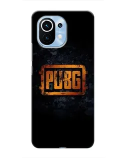 Чехол для Xiaomi Mi 11 с картинкой «PUBG — золотой логотип»