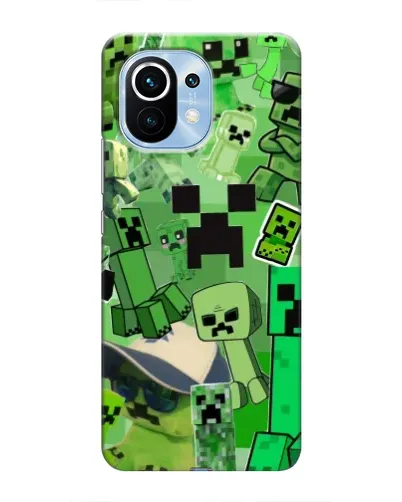 Чехол для Xiaomi Mi 11 с картинкой «Криперы Minecraft» Чехол для Xiaomi Mi 11 с картинкой «Криперы Minecraft»