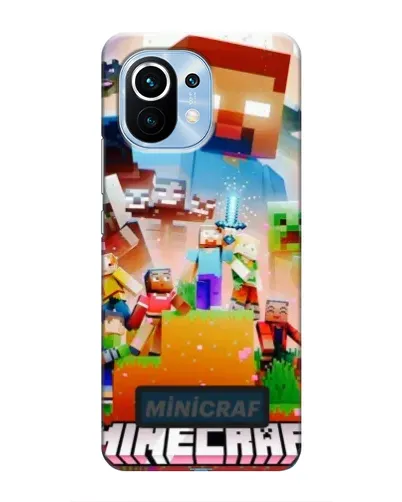 Чехол для Xiaomi Mi 11 с картинкой «Minecraft герои игры» Чехол для Xiaomi Mi 11 с картинкой «Minecraft герои игры»