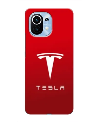 Чехол для Xiaomi Mi 11 с картинкой «Tesla Red Classic»
