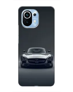 Чехол для Xiaomi Mi 11 с картинкой «Mercedes на черном»