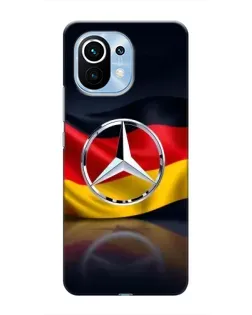 Чехол для Xiaomi Mi 11 с картинкой «Mercedes — флаг Германии»