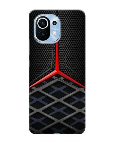 Чехол для Xiaomi Mi 11 с картинкой «Mercedes Carbon Grid»
