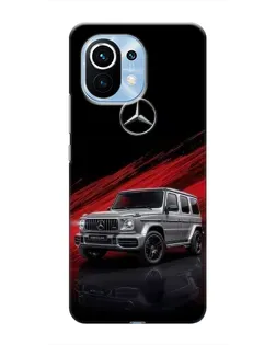 Чехол для Xiaomi Mi 11 с картинкой «Mercedes G-Class красный»