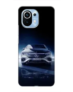 Чехол для Xiaomi Mi 11 с картинкой «Ночной Mercedes EQ»