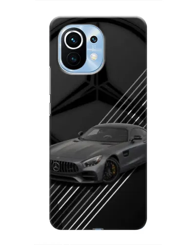 Чехол для Xiaomi Mi 11 с картинкой «Mercedes AMG — графика»