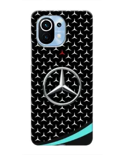 Чехол для Xiaomi Mi 11 с картинкой «Mercedes — бирюзовый акцент»